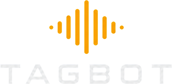 TagBot — audio waveform logo